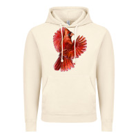 Vintage Artic Flying Northern Cardinal Bird Vintage Hoodie - LillyAllenDesigns