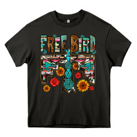 Asphalt western free bird Heavy Core Tee - OliviaCreatesArt