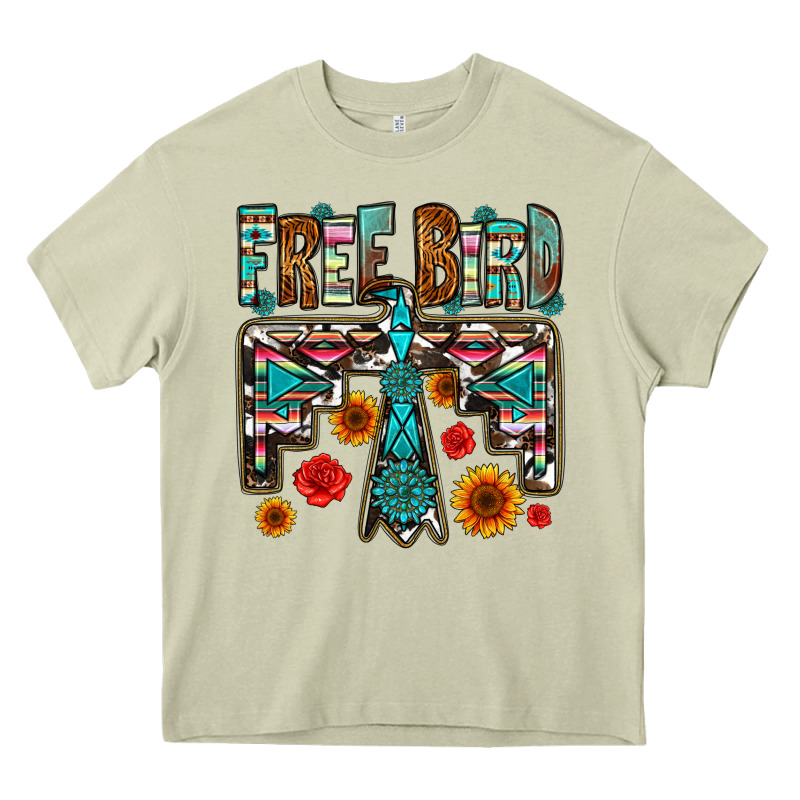 Western Free Bird Heavy Core Tee by OliviaCreatesArt | Teevron