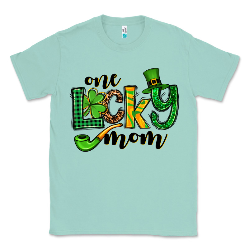 One Lucky Mom St. Patrick's Classic Tee by OliviaCreatesArt | Teevron
