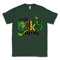 Sports Green One lucky mom St. Patrick's Classic Tee - OliviaCreatesArt