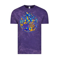 Cloud Purple World Down Syndrome Day Vintage Tee - CowhideDigitalArt