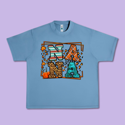 Fall Autumn Leopard Nana Urban Heavy Tee Designed By Lillyallendesigns