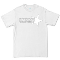White ROCK STAR Premium Tee - linhVisuals