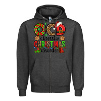 Charcoal Heather ocd obsessive christmas disorder Zipper Hoodie - Jasminsmagicworld