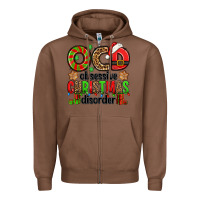 Chestnut ocd obsessive christmas disorder Zipper Hoodie - Jasminsmagicworld