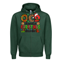 Sports Green ocd obsessive christmas disorder Zipper Hoodie - Jasminsmagicworld