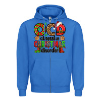True Royal ocd obsessive christmas disorder Zipper Hoodie - Jasminsmagicworld