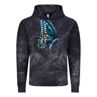 Cloud Black Black Shallowtail Vintage Hoodie - LillyAllenDesigns