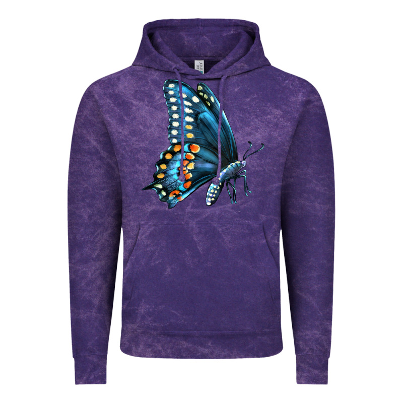 Black Shallowtail Vintage Hoodie by LillyAllenDesigns | Teevron