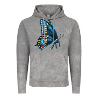 Cloud Rock Black Shallowtail Vintage Hoodie - LillyAllenDesigns