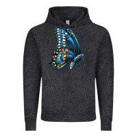 Vintage Black Black Shallowtail Vintage Hoodie - LillyAllenDesigns