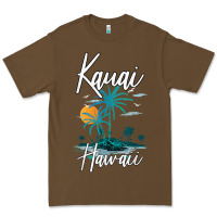 Family Vacation Retro Sunset Hawaii Kauai T Shirt Premium Tee | Teevron