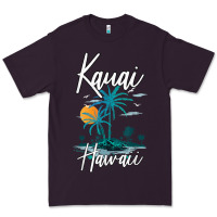Plum family vacation retro sunset hawaii kauai t shirt Premium Tee - linhVisuals