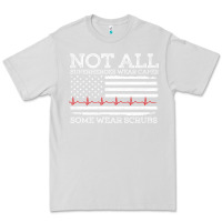 Dove Grey nurses not all superheroes wear caps some wear scrubs nurse supportive Premium Tee - linhVisuals