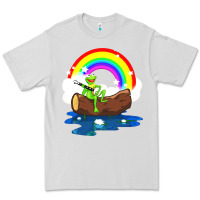 Dove Grey the rainbow connection Premium Tee - linhVisuals