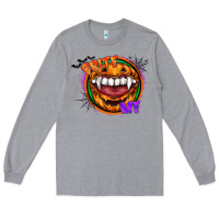 Heather Grey brite me Long Sleeve Tee - CowhideDigitalArt