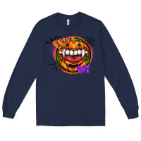 Navy brite me Long Sleeve Tee - CowhideDigitalArt