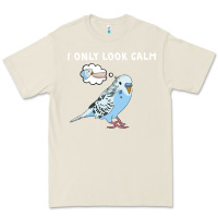 Bone parakeet bird biting finger funny i only look calm Premium Tee - linhVisuals