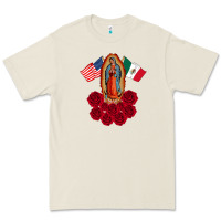 Bone our lady virgen de guadalupe mexican american flag holiday Premium Tee - linhVisuals