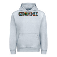 Heather Grey grammie cowhide sunflower 1 Urban Hoodie - Jasminsmagicworld