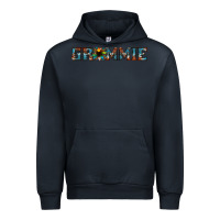 Navy grammie cowhide sunflower 1 Urban Hoodie - Jasminsmagicworld