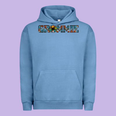 Grammie Cowhide Sunflower 1 Urban Hoodie Designed By Jasminsmagicworld