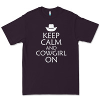 Plum keep calm and cowgirl horse Premium Tee - linhVisuals