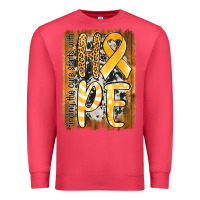 Cardinal finding the cure starts with hope childhood cancer awareness  with bac Premium Sweatshirt - Jasminsmagicworld
