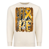 Sandshell finding the cure starts with hope childhood cancer awareness  with bac Premium Sweatshirt - Jasminsmagicworld