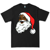 Black black santa claus christmas Premium Tee - linhVisuals