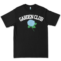 Black grandmillennial hydrangea style garden club Premium Tee - linhVisuals