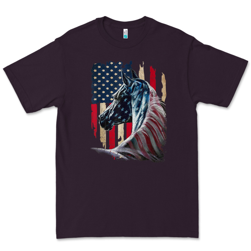 Patriotic Horse American Flag   Horse Vintage Premium Tee by linhVisuals | Teevron
