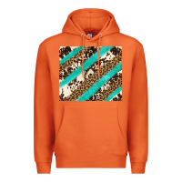 Carrot turquoise glitter leopard and cowhide Premium Hoodie - Artiststas