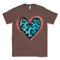 Chestnut Blue Leopard Heart Classic Tee - Jasminsmagicworld