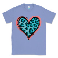 Colony Blue Blue Leopard Heart Classic Tee - Jasminsmagicworld