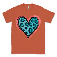 Copper Blue Leopard Heart Classic Tee - Jasminsmagicworld
