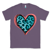 Lavender Blue Leopard Heart Classic Tee - Jasminsmagicworld