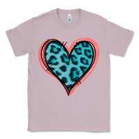 Lilac Blue Leopard Heart Classic Tee - Jasminsmagicworld
