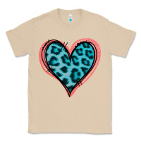 Mushroom Blue Leopard Heart Classic Tee - Jasminsmagicworld