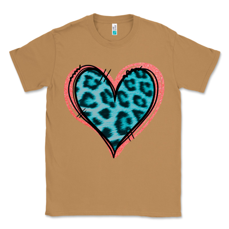 Blue Leopard Heart Classic Tee by Jasminsmagicworld | Teevron
