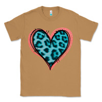 Toasted Coconut Blue Leopard Heart Classic Tee - Jasminsmagicworld