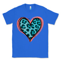 True Royal Blue Leopard Heart Classic Tee - Jasminsmagicworld