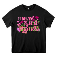 Black Valentine's Day only good vibes Heavy Core Tee - FaDigitalArtStudio