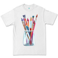 White Paint Brushes Premium Tee - linhVisuals