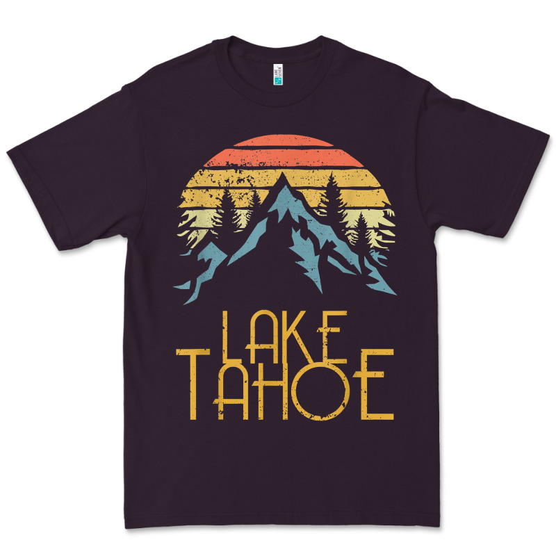 Vintage Lake Tahoe California Nevada Retro T Shirt Premium Tee by linhVisuals | Teevron