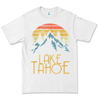 White vintage lake tahoe california nevada retro t shirt Premium Tee - linhVisuals