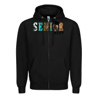 Black Western Senior 2024 Zipper Hoodie - RanaPortraitStore
