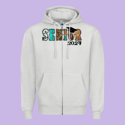Western Senior 2024 Zipper Hoodie Designed By Ranaportraitstore