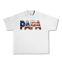 Lunar Rock American Flag Papa 4th of July Urban Heavy Tee - LillyAllenDesigns